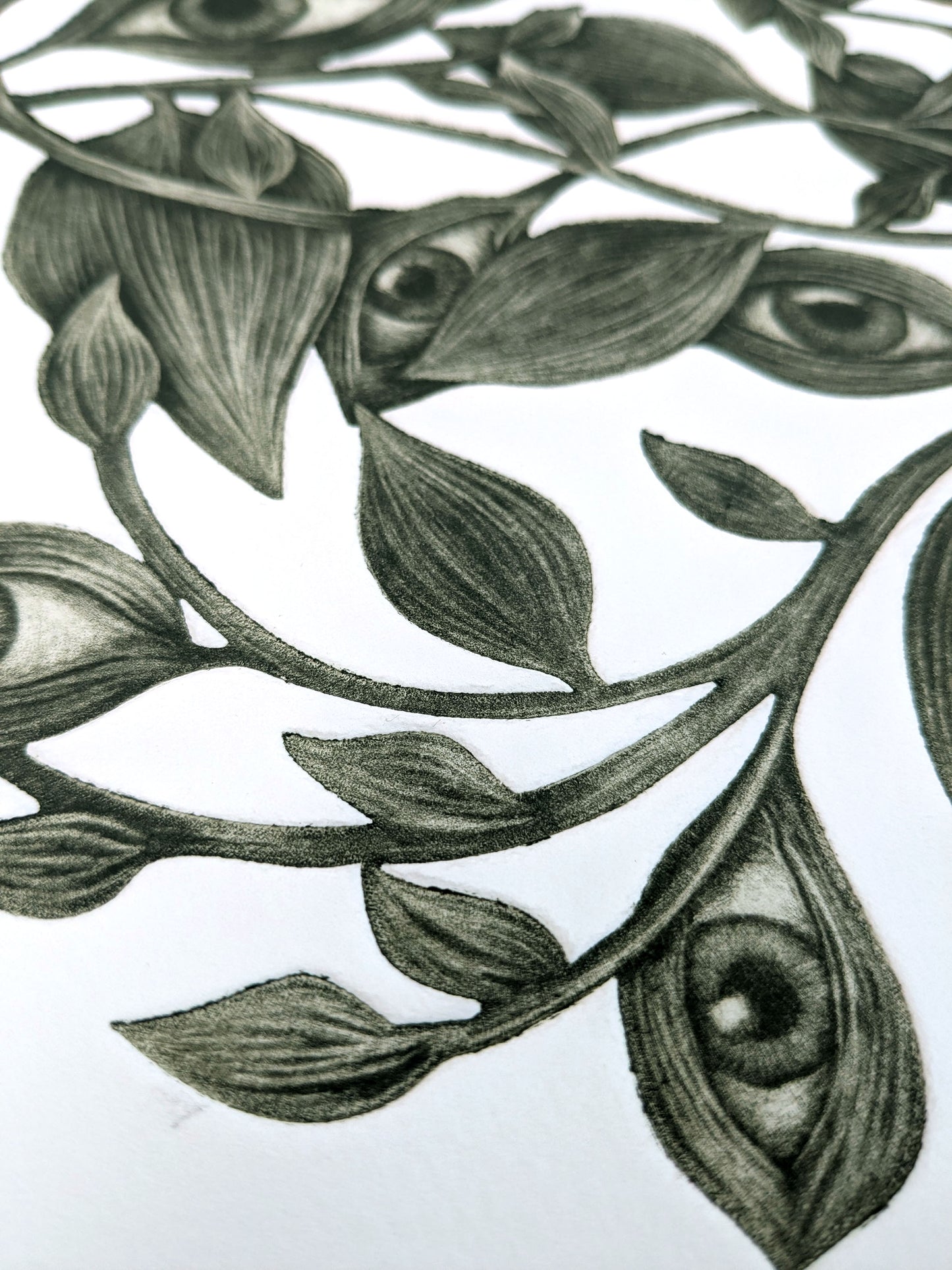 What the Leaves Remember - Limited Edition Mezzotint and Embossing