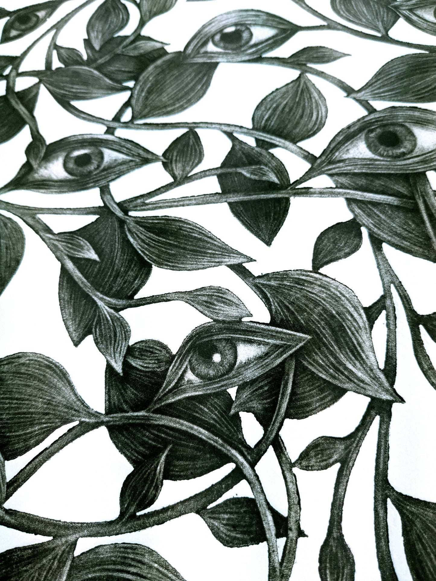 What the Leaves Remember - Limited Edition Mezzotint and Embossing
