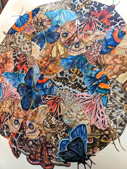 The Flame – Original Acrylic Ink Painting