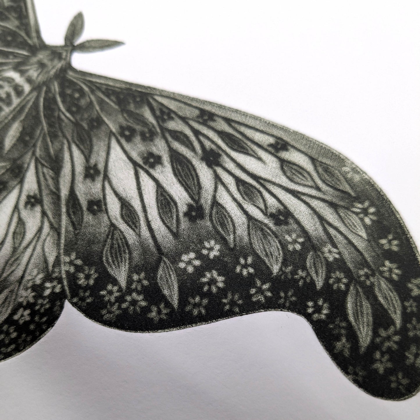 Luminous Decay - Original Mezzotint and Debossing