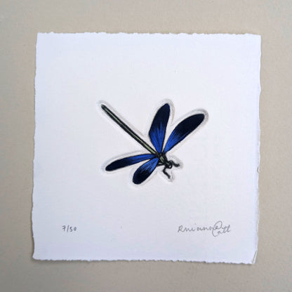 The Flight - Original Hand-Finished Mezzotint and Debossing