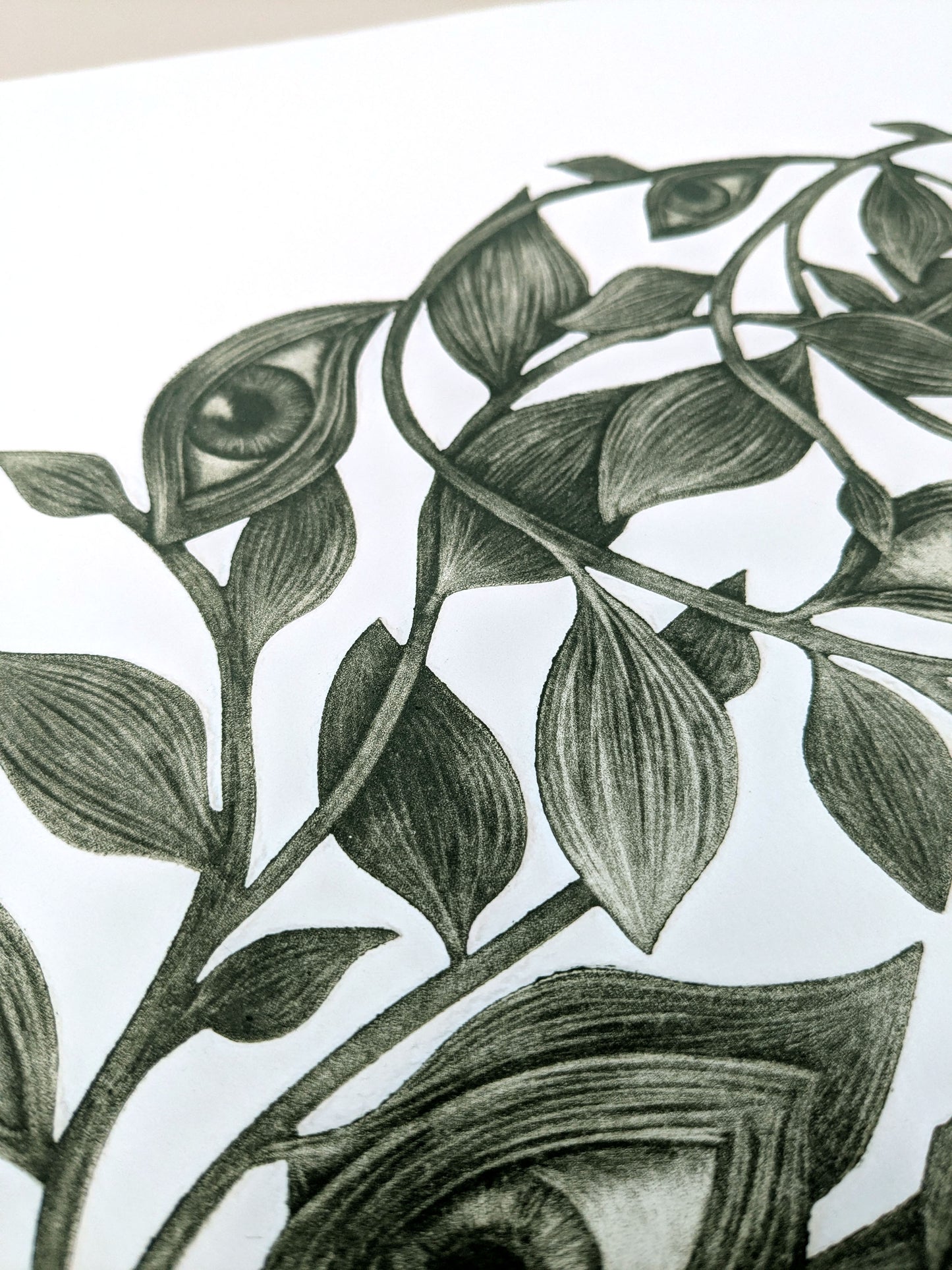 What the Leaves Remember - Limited Edition Mezzotint and Embossing