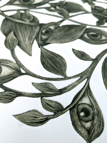 What the Leaves Remember - Limited Edition Mezzotint and Embossing